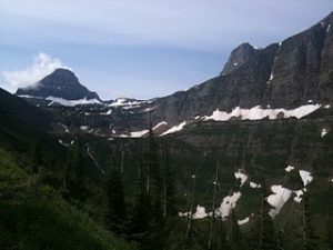 Photo of scenery in Glacier National Park.