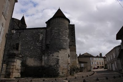 Old buildings that look like castles with windy roads