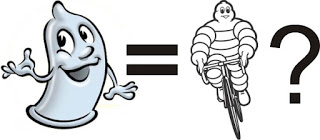 Condom = michelin man on a bike ?