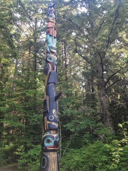 Image of a tall totem pole