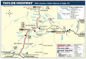 Image of a map of the Taylor Highhway